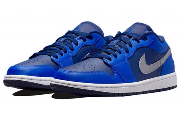 Nízké Retro Basketbalové Boty Nike Air Jordan 1 Pro Ženy Modrobílé