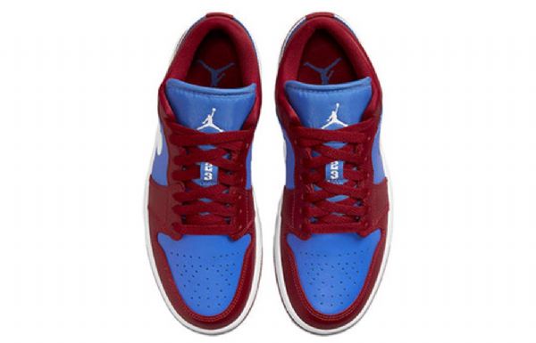 Nízké Retro Basketbalové Boty Nike Air Jordan 1 Pro Ženy Sytě Červená Modrá