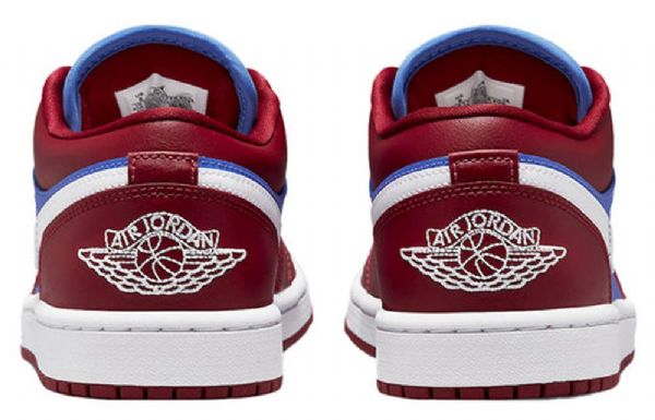 Nízké Retro Basketbalové Boty Nike Air Jordan 1 Pro Ženy Sytě Červená Modrá