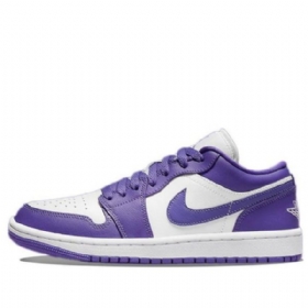 Nízké Retro Basketbalové Boty Nike Air Jordan 1 Pro Ženy Ve Fialové Barvě