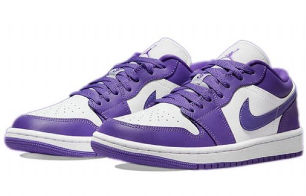 Nízké Retro Basketbalové Boty Nike Air Jordan 1 Pro Ženy Ve Fialové Barvě