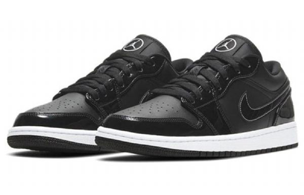 Nízké Retro Pánské Basketbalové Boty Nike Air Jordan 1 Černé