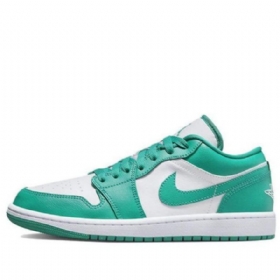 Nízké Topy Nike Air Jordan 1 Nové Smaragdové Retro Basketbalové Boty Pro Ženy Zelené