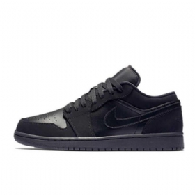 Nízké Trojité Boty Nike Air Jordan 1 Pro Muže Černé