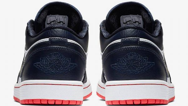 Obsidiánové Boty Nike Air Jordan 1 Nízké Pro Muže Tmavě Modrá Bílý