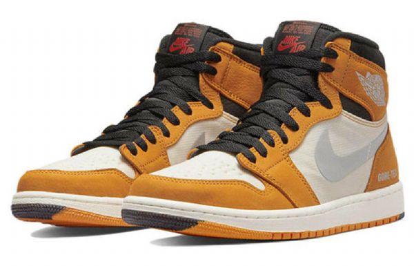 Pánské Basketbalové Boty Nike Air Jordan 1 High Tops Element Gore-tex Retro Světle Žluté