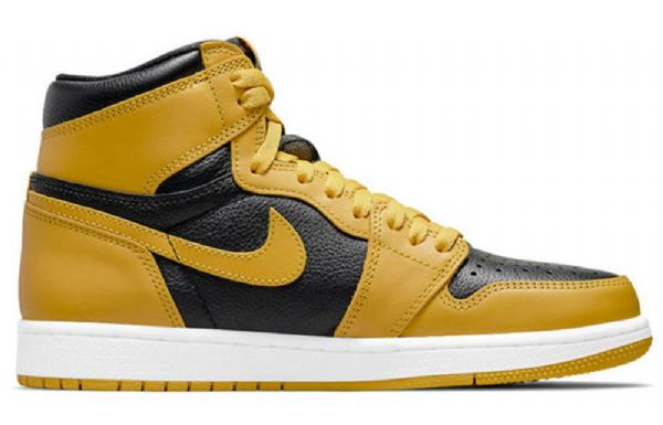 Pánské Basketbalové Boty Nike Air Jordan 1 High Tops Retro Og Žlutá Bílá