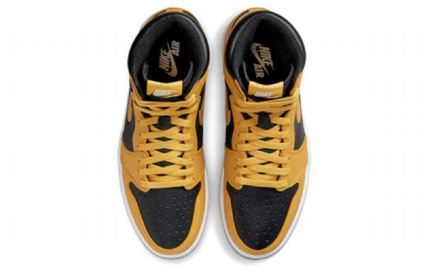 Pánské Basketbalové Boty Nike Air Jordan 1 High Tops Retro Og Žlutá Bílá