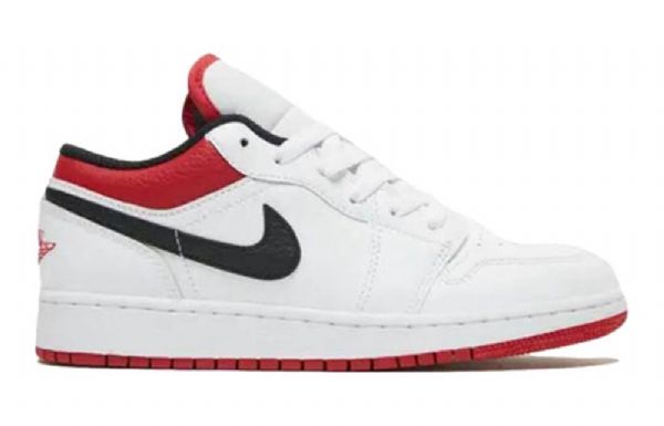 Pánské Basketbalové Boty Nike Air Jordan 1 Low Tops Gs Bílá Červená