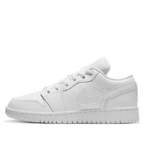 Pánské Basketbalové Boty Nike Air Jordan 1 Low Tops Gs Bílé
