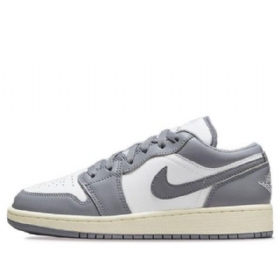 Pánské Basketbalové Boty Nike Air Jordan 1 Low Tops Gs Šedé