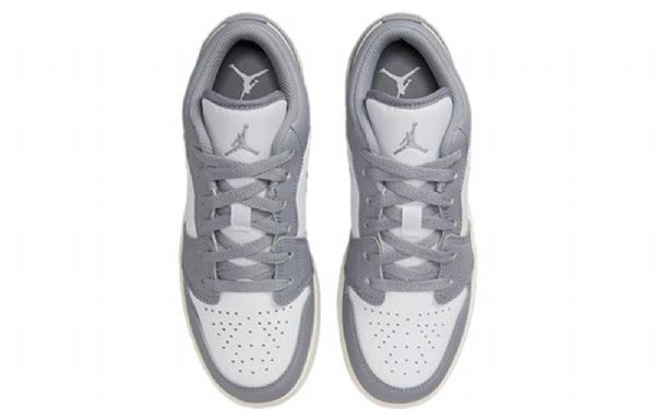 Pánské Basketbalové Boty Nike Air Jordan 1 Low Tops Gs Šedé