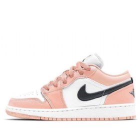 Pánské Basketbalové Boty Nike Air Jordan 1 Low Tops Gs Světle Růžové