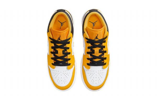 Pánské Basketbalové Boty Nike Air Jordan 1 Low Tops Gs Zlato Bílá