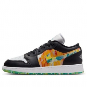 Pánské Basketbalové Boty Nike Air Jordan 1 Low Tops Se Gs Černá Bílý