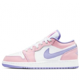 Pánské Basketbalové Boty Nike Air Jordan 1 Low Tops Se Gs Růžový Nachový