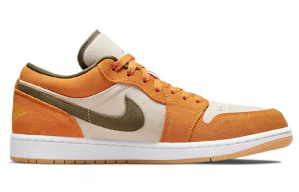 Pánské Basketbalové Boty Nike Air Jordan 1 Low Tops Se Retro Oranžová