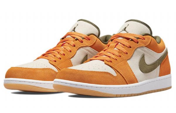 Pánské Basketbalové Boty Nike Air Jordan 1 Low Tops Se Retro Oranžová