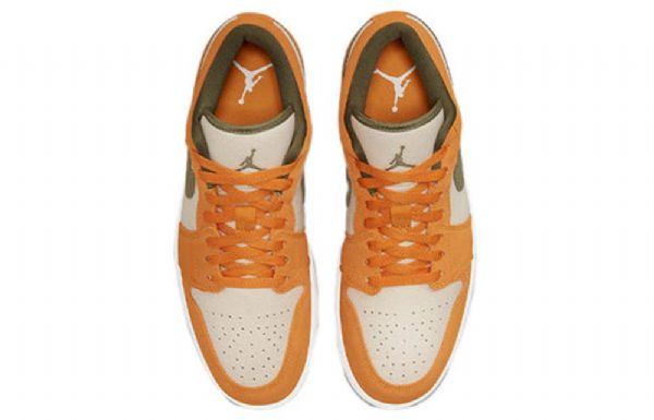 Pánské Basketbalové Boty Nike Air Jordan 1 Low Tops Se Retro Oranžová