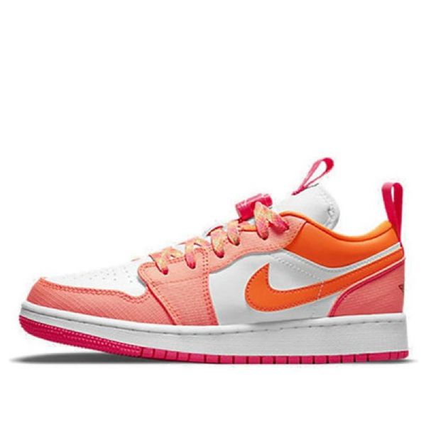 Pánské Basketbalové Boty Nike Air Jordan 1 Low Tops Utility Gs Coral Bílý
