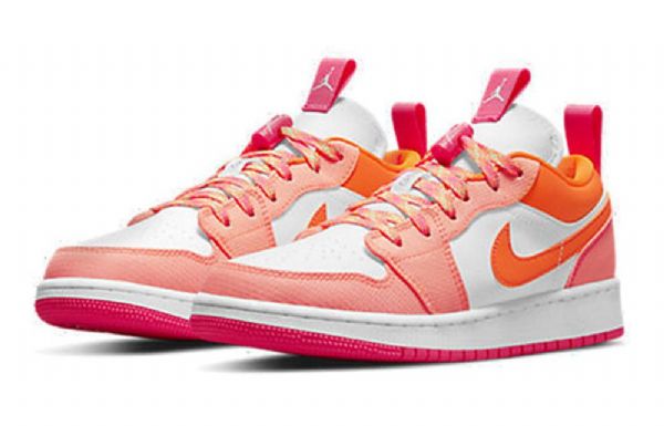 Pánské Basketbalové Boty Nike Air Jordan 1 Low Tops Utility Gs Coral Bílý