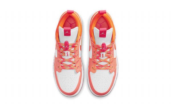 Pánské Basketbalové Boty Nike Air Jordan 1 Low Tops Utility Gs Coral Bílý