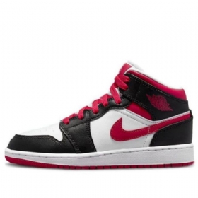 Pánské Basketbalové Boty Nike Air Jordan 1 Mid Tops Gs Bílé