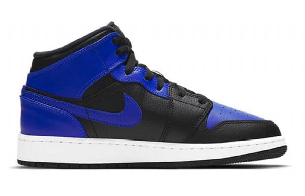 Pánské Basketbalové Boty Nike Air Jordan 1 Mid Tops Gs Černá Modrý