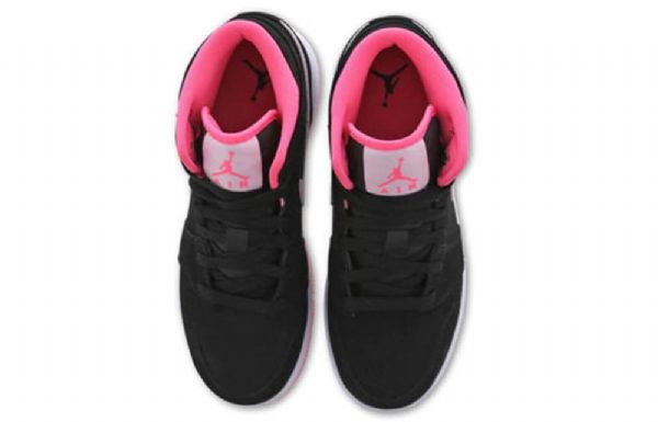 Pánské Basketbalové Boty Nike Air Jordan 1 Mid Tops Gs Černá Růžový