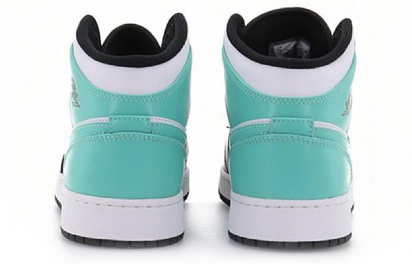 Pánské Basketbalové Boty Nike Air Jordan 1 Mid Tops Gs Černá Tyrkysová