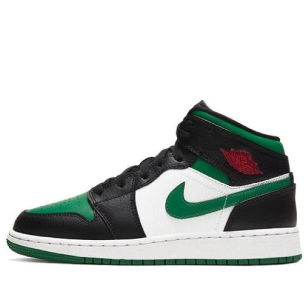 Pánské Basketbalové Boty Nike Air Jordan 1 Mid Tops Gs Černá Zelená