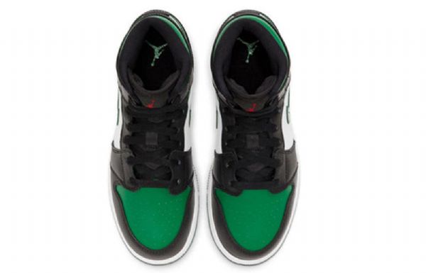 Pánské Basketbalové Boty Nike Air Jordan 1 Mid Tops Gs Černá Zelená