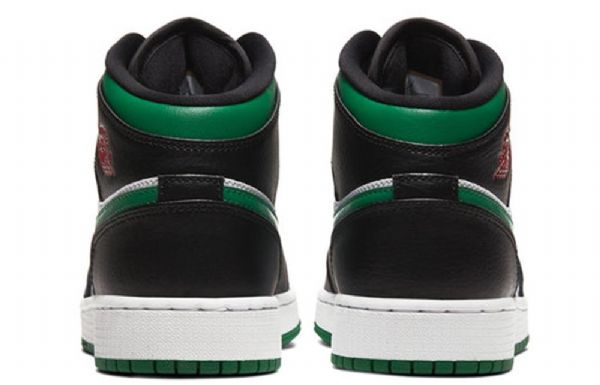 Pánské Basketbalové Boty Nike Air Jordan 1 Mid Tops Gs Černá Zelená