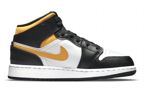 Pánské Basketbalové Boty Nike Air Jordan 1 Mid Tops Gs Černá Zlatý