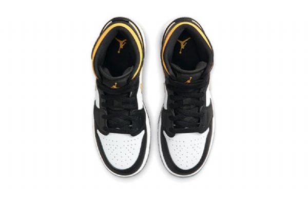 Pánské Basketbalové Boty Nike Air Jordan 1 Mid Tops Gs Černá Zlatý