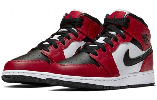 Pánské Basketbalové Boty Nike Air Jordan 1 Mid Tops Gs Černé