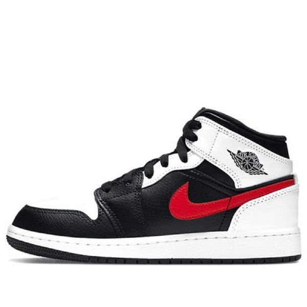 Pánské Basketbalové Boty Nike Air Jordan 1 Mid Tops Gs Červené