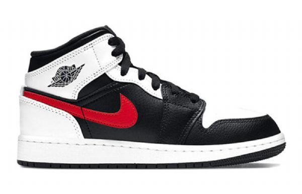 Pánské Basketbalové Boty Nike Air Jordan 1 Mid Tops Gs Červené