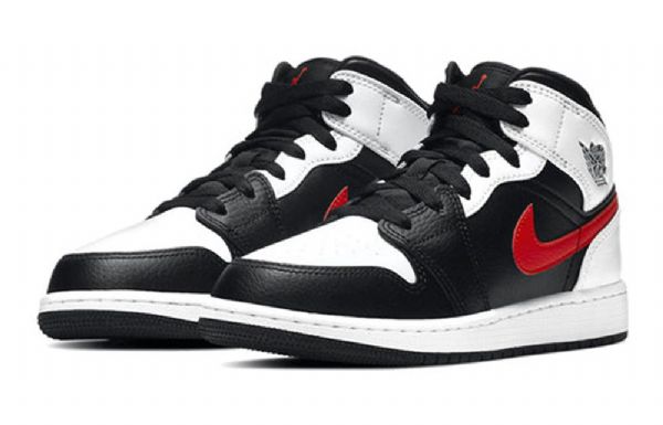 Pánské Basketbalové Boty Nike Air Jordan 1 Mid Tops Gs Červené