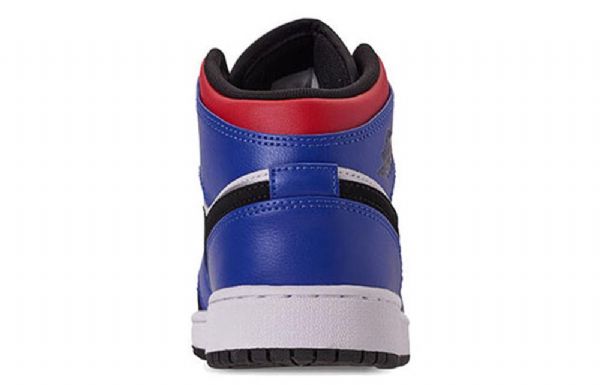 Pánské Basketbalové Boty Nike Air Jordan 1 Mid Tops Gs Modrá Červená Bílá