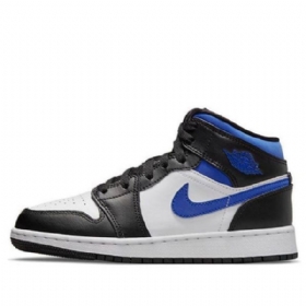 Pánské Basketbalové Boty Nike Air Jordan 1 Mid Tops Gs Modré
