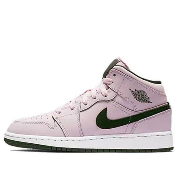 Pánské Basketbalové Boty Nike Air Jordan 1 Mid Tops Gs Růžové