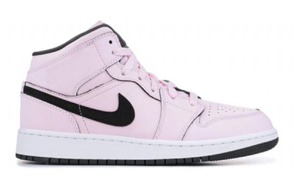 Pánské Basketbalové Boty Nike Air Jordan 1 Mid Tops Gs Růžové