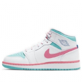 Pánské Basketbalové Boty Nike Air Jordan 1 Mid Tops Gs Růžové