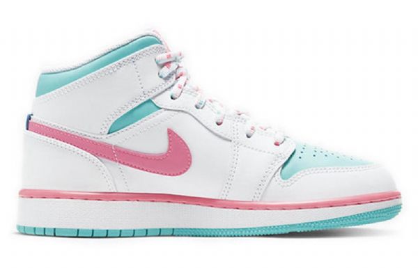 Pánské Basketbalové Boty Nike Air Jordan 1 Mid Tops Gs Růžové