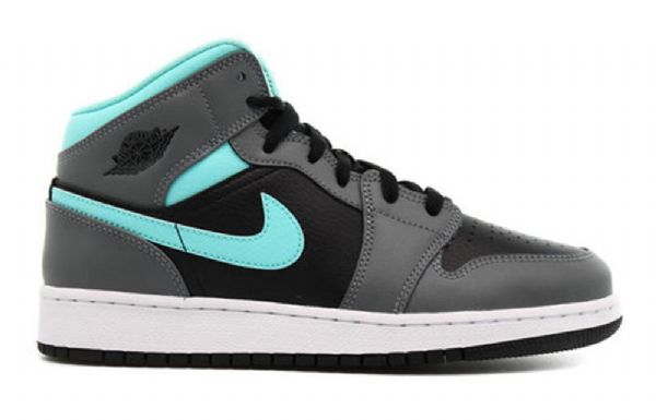 Pánské Basketbalové Boty Nike Air Jordan 1 Mid Tops Gs Šedé