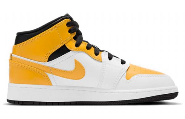 Pánské Basketbalové Boty Nike Air Jordan 1 Mid Tops Gs Zlaté