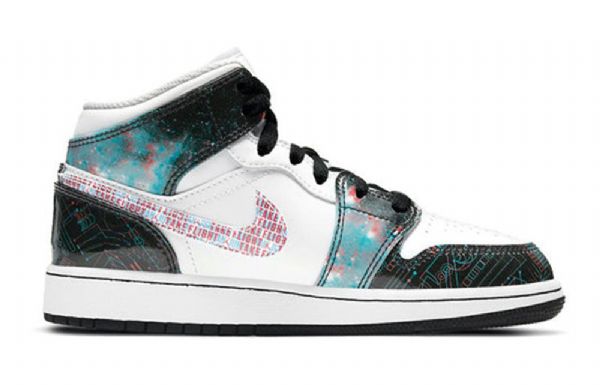 Pánské Basketbalové Boty Nike Air Jordan 1 Mid Tops Se Gs Bílá Černá