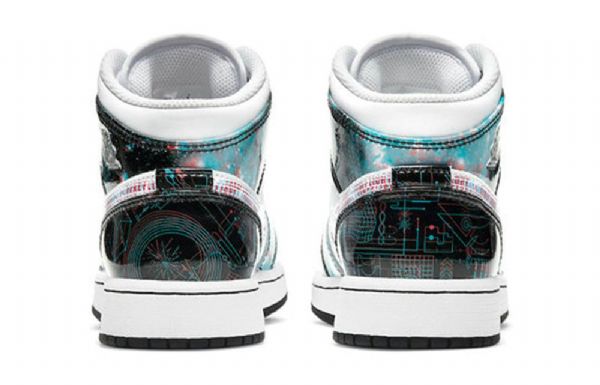 Pánské Basketbalové Boty Nike Air Jordan 1 Mid Tops Se Gs Bílá Černá