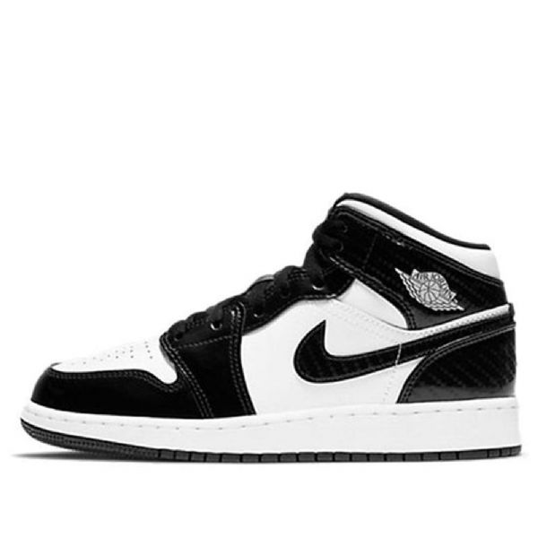 Pánské Basketbalové Boty Nike Air Jordan 1 Mid Tops Se Gs Černá Bílý